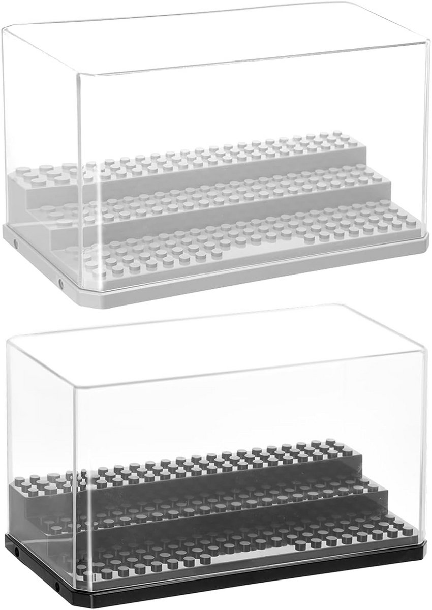 Drielaagse acryl vitrine voor mini-figuren en actiefiguren