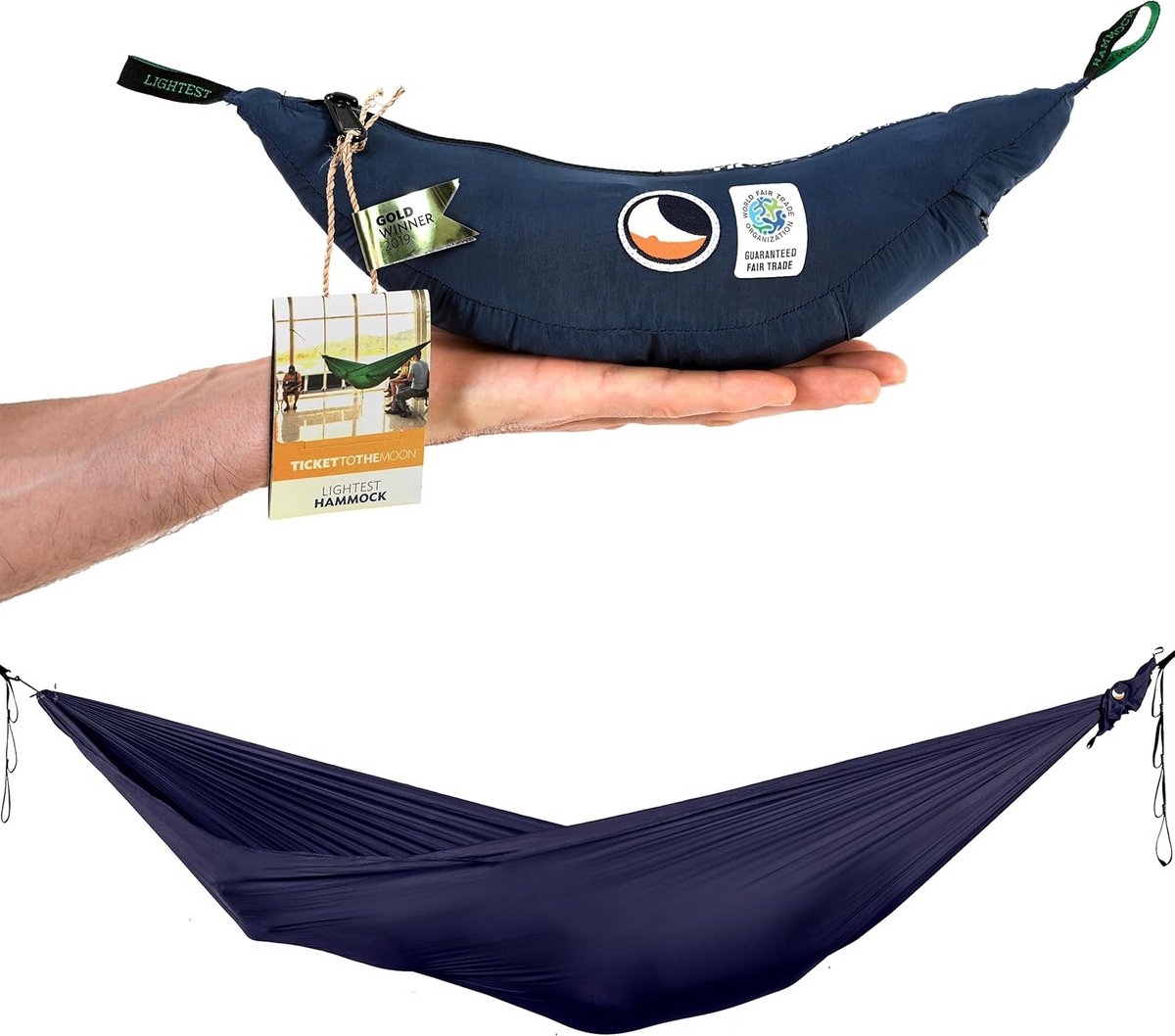 Lichtgewicht Hangmat marineblauw PVC-vrij