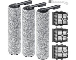 Vervangende rolborstels - Geschikt voor Tineco Floor One S5 kit - 3 rolborstels - 3 filters
