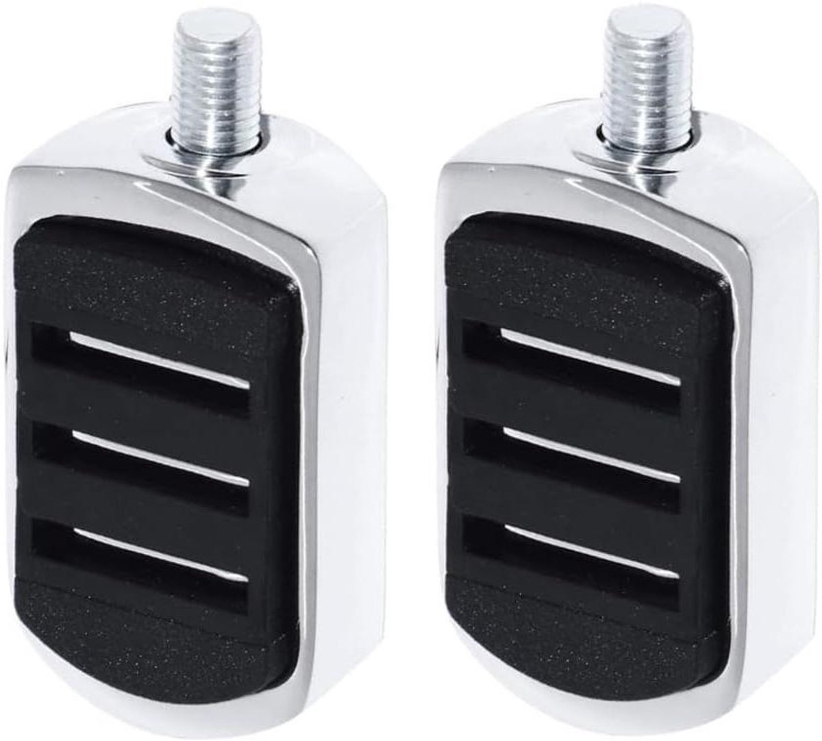 MK Stoer - Chrome Gear Shift Shifter Lever Pedalen - Motoraccessoire - Zwart - Voor Ha-rley Alle Modellen - Set van 2 Stuks - Compatibel met Modellen vanaf 1984 - Niet voor VRSC Modellen 2006-Later of XR Modellen 2008-2013