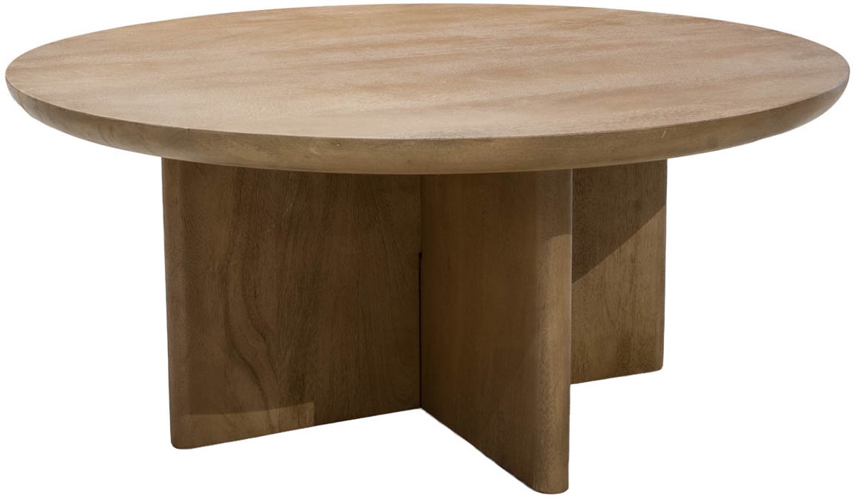 DÉJA Living Salontafel Helsinki - Naturel Hout - 80x80x35cm