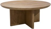 DÉJA Living Salontafel Helsinki - Naturel Hout - 80x80x35cm