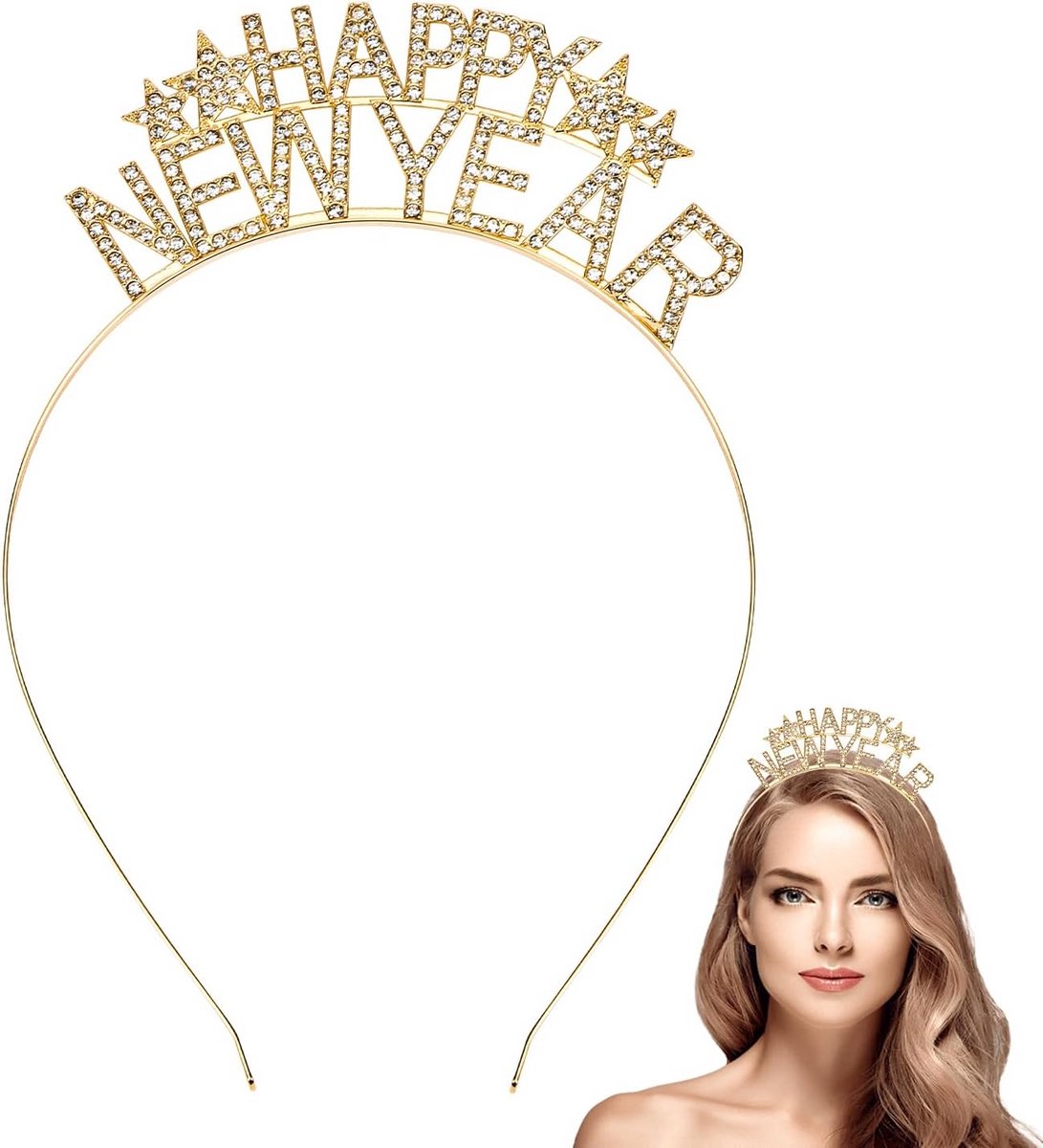 Feestelijke Glitter Haarband voor Oud en Nieuw en Kerst - Stijlvolle Accessoire