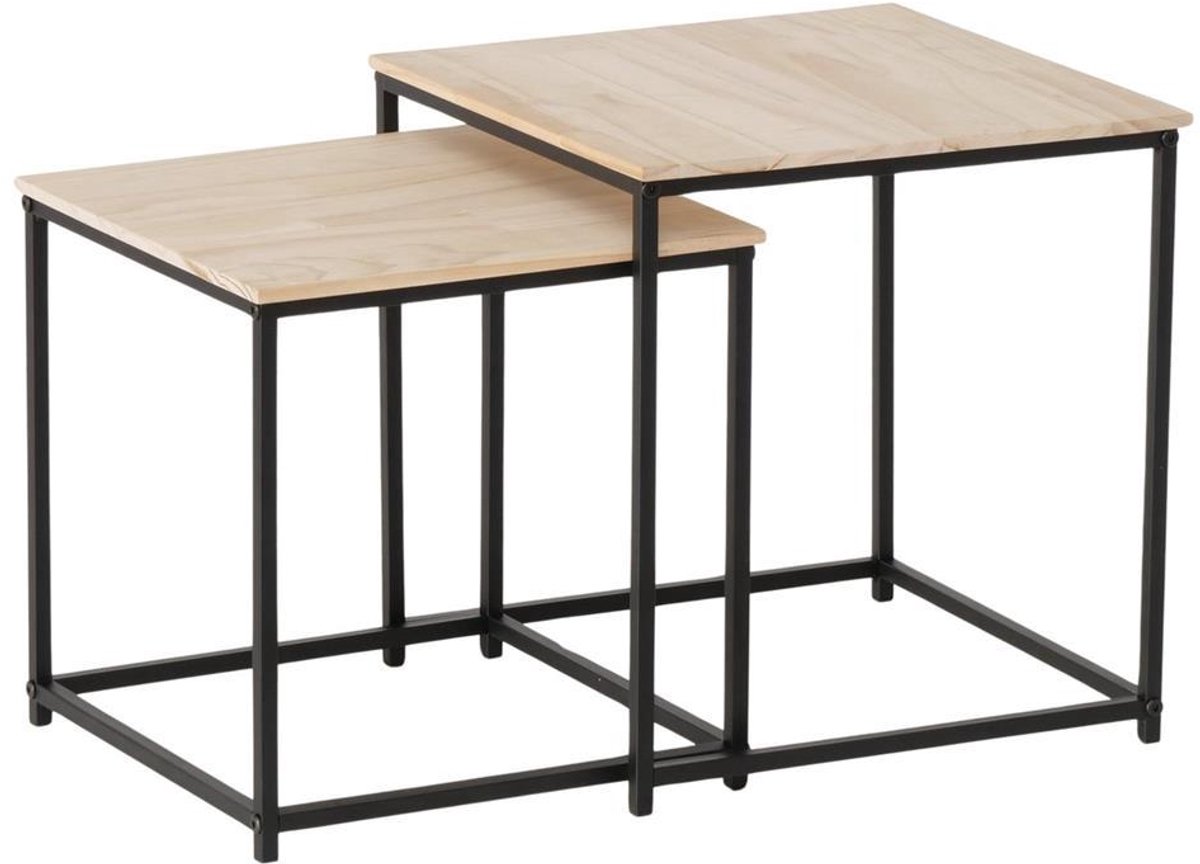 Boltze Home tafelset speelgoed Boras 2-delig zwart multicolor.