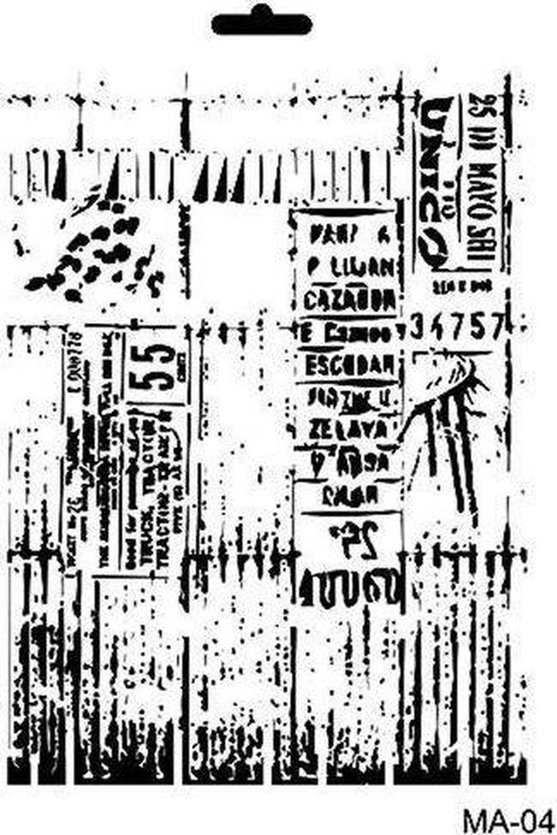 Cadence Mask Stencil MA - tickets 03 021 0004 21X29cm