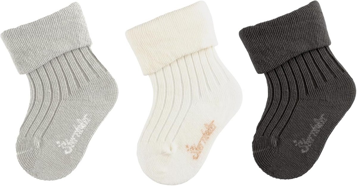Set van 3 Geribbelde Sokken voor Baby's en Peuters
