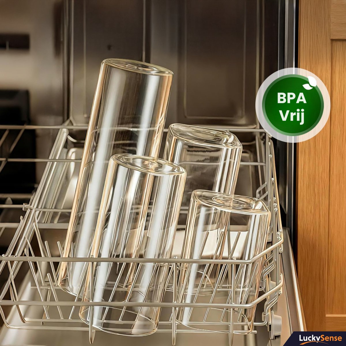 Glazen Voorraadpotten met Deksel – Luchtdichte deksels – 1750ml – Borosilicaatglas – 10x10x20cm – Set van 4 — cadeau in Wonen & Interieur - foto 6
