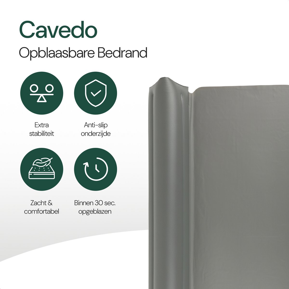 Cavedo Cavedo Opblaasbare Bedrand Bedhekje - afbeelding 3