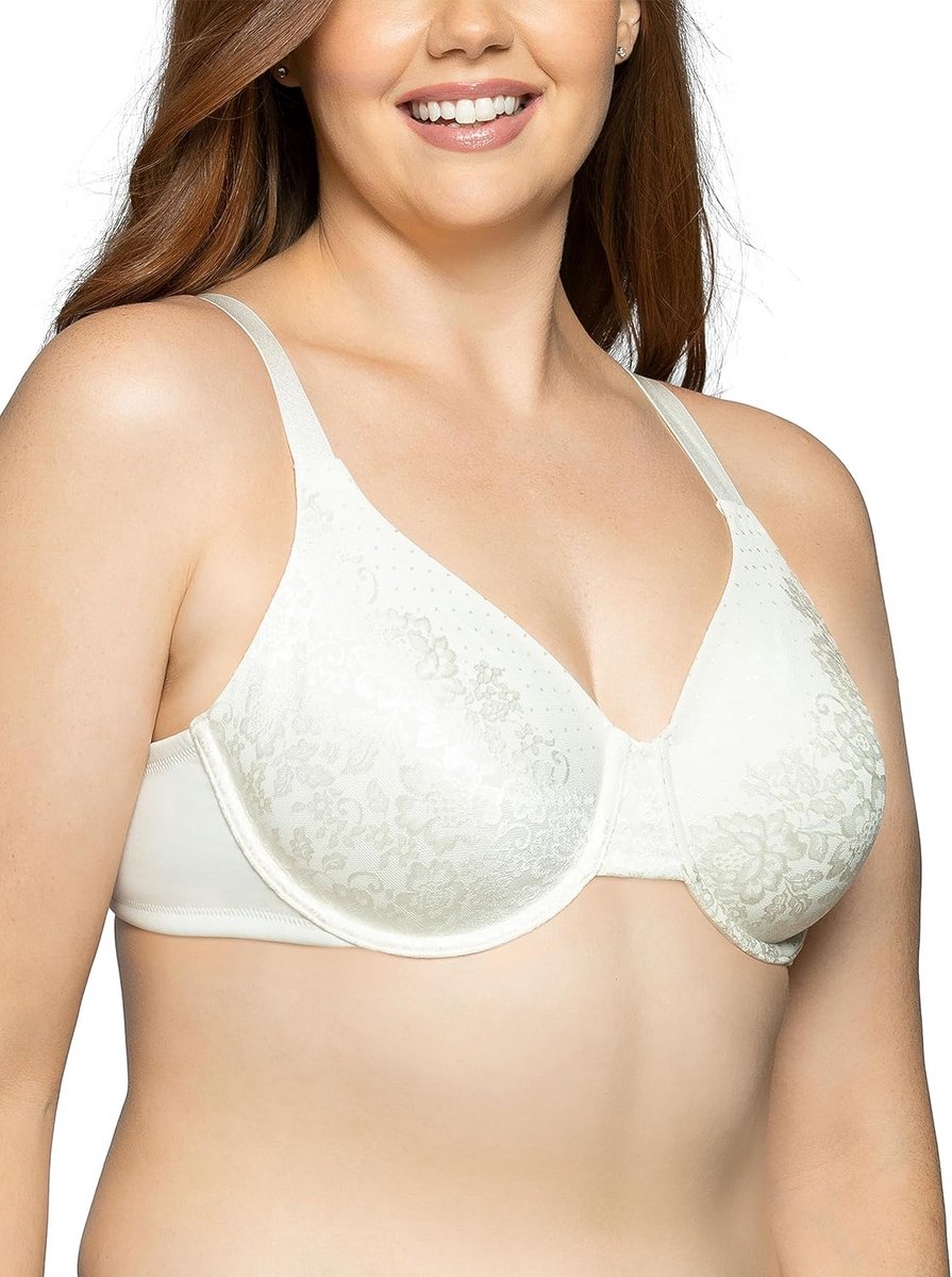 Minimizer Beugel BH met Gladde Achterkant voor Volle Buste tot H Cup - Wit Kant