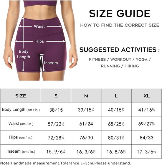 Dames Fietsshorts Hoge Taille met Zakken - Squat Proof Sport- en Yogabroek — afbeelding 2