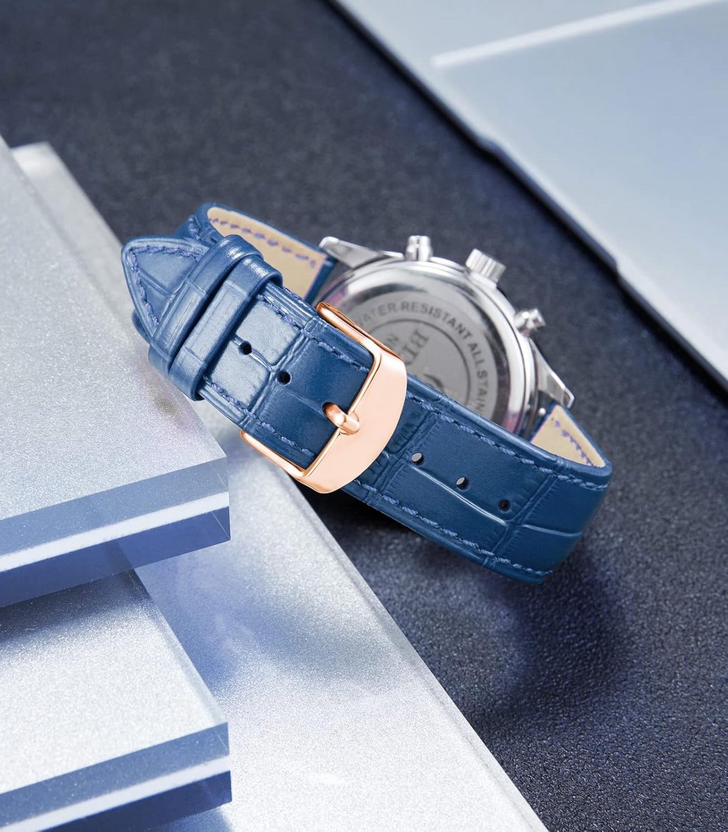 Luxe Horlogeband Leer met Krokodillenprint - Quick Release Waterbestendig - Diverse Kleuren en Maten