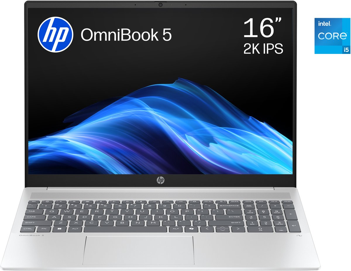 HP OmniBook 5 16-ba1751nd - Laptop - Core i5 - 16GB/1000GB - 16 inch — afbeelding 1