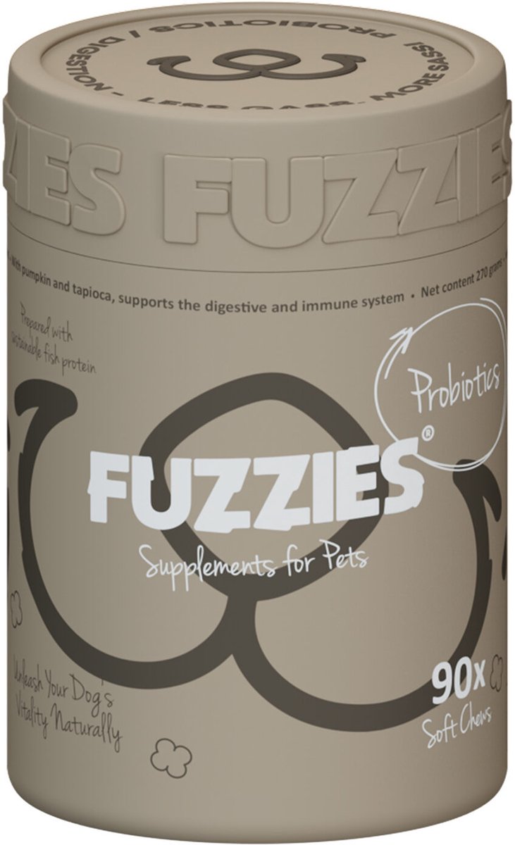 Fuzzies Probiotics/ Digestion 90 stuks - 270 gram - Hond