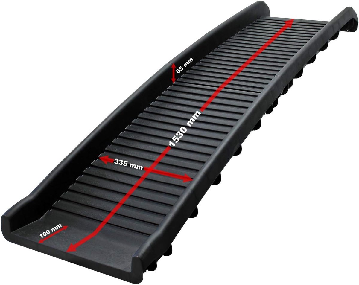 Candala opvouwbare hondenloopplank auto tot 90 kg draagkracht, hondenhelling 156 x 40 x 10 cm loopplank hond met anti-sliplaag veiligheid honden