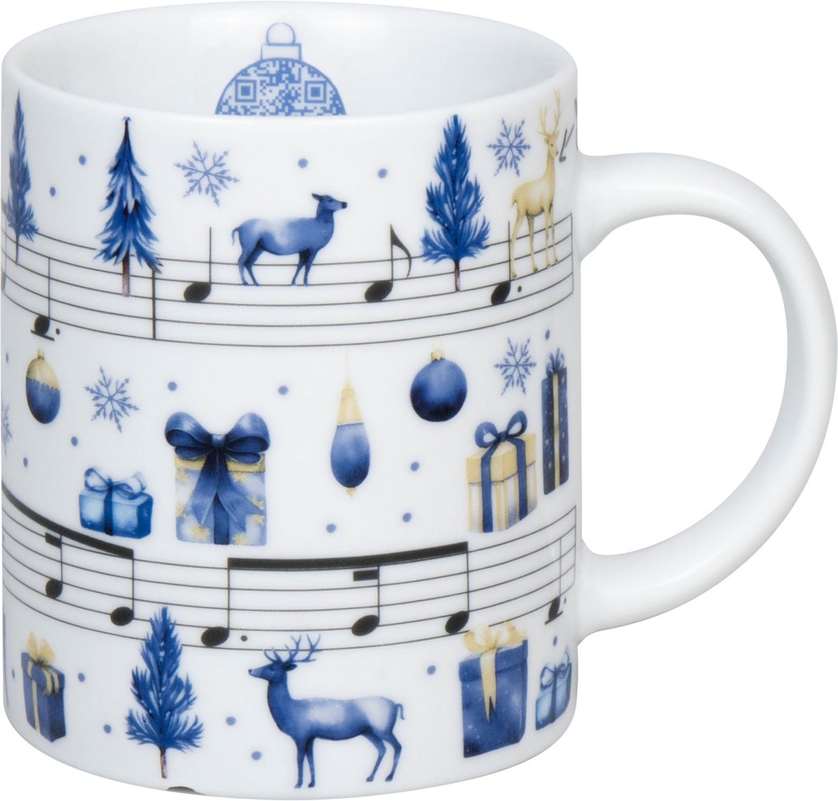 Könitz mok Silent Night, beker, koffiemok, porselein, wit, 300 ml, 1110022879