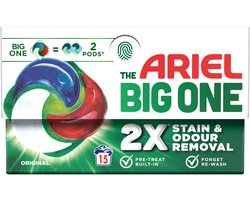Ariel 3in1 Wasmiddel Pods The Big One Original 15 stuks
