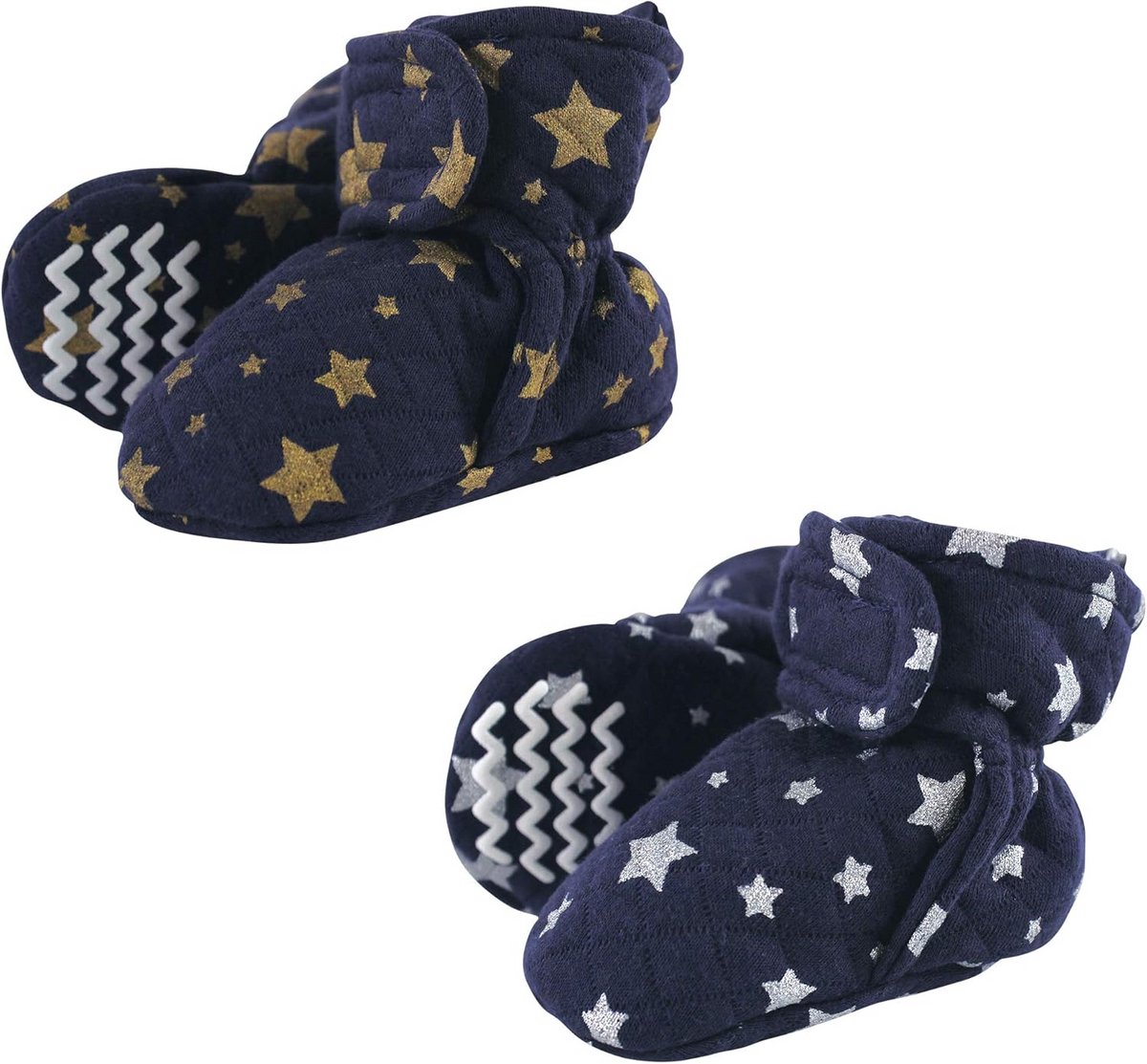 Warm Gevoerde Baby Schoentjes Sterren Print - Maat 6-12 Maanden - Antislip