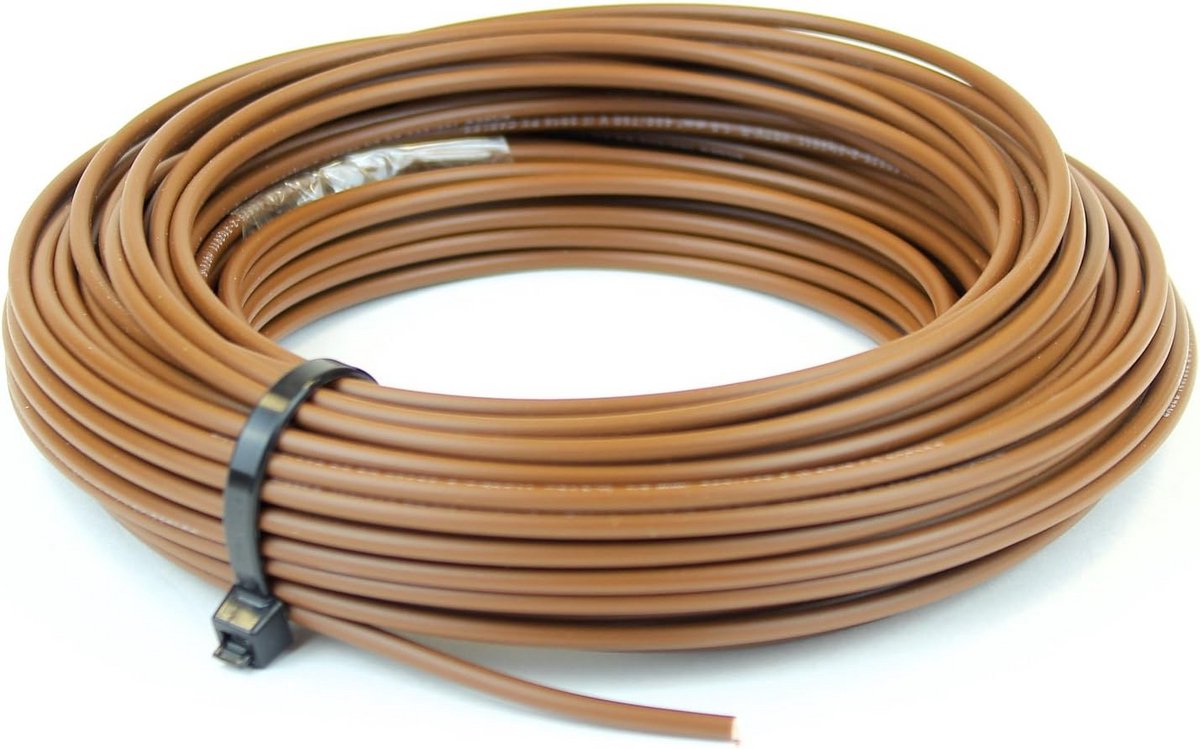 Enkeladerige Installatiekabel 1,5mm² Bruin Neutraal op Maat
