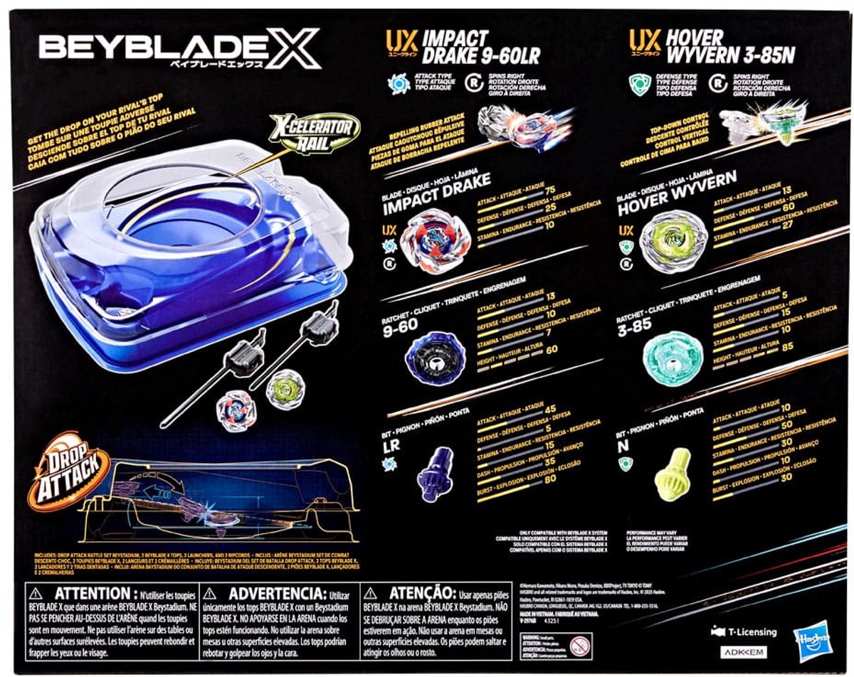 Beyblade X Drop Attack Battle-set met Beystadium - 2