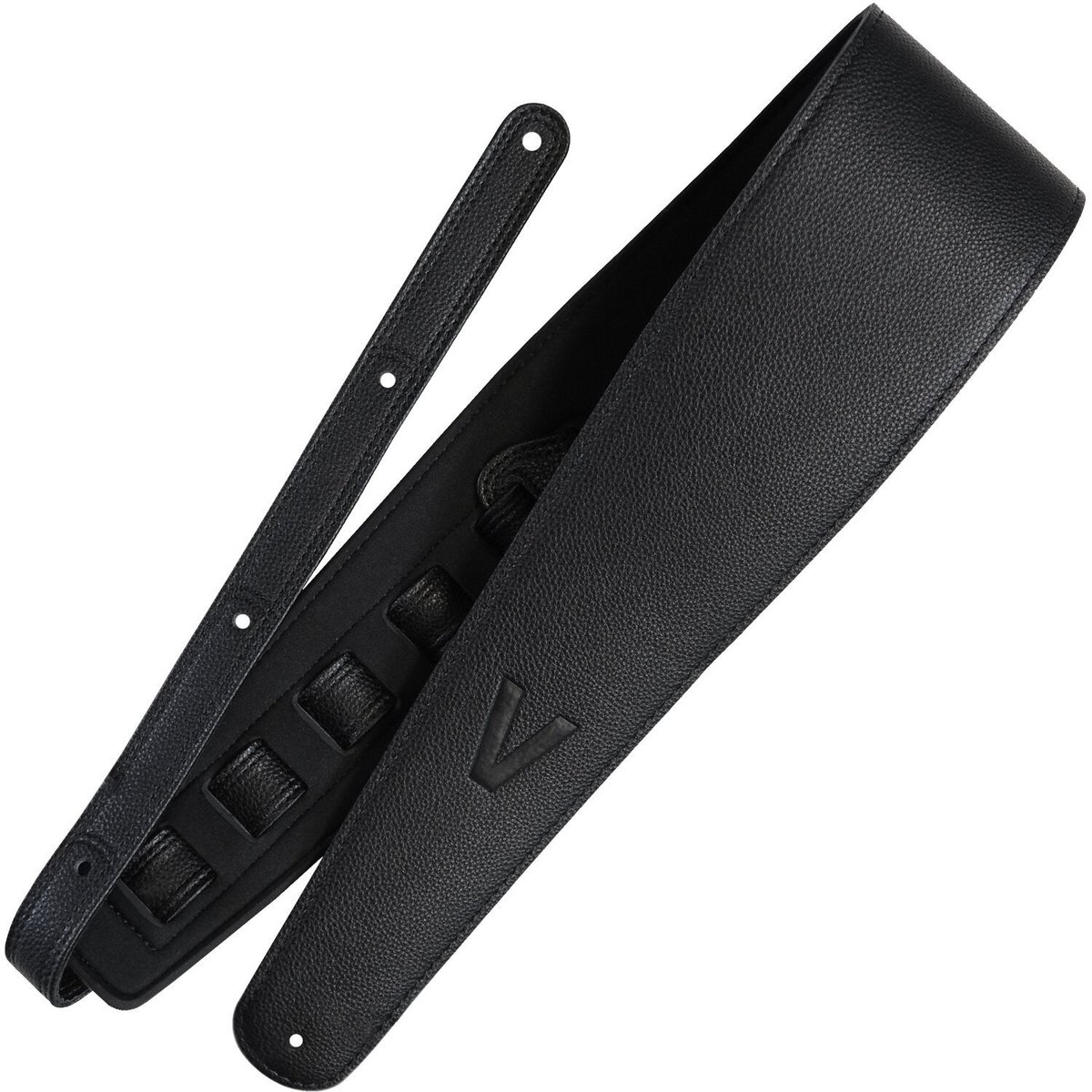 Richter 1651 Black Vegan basgitaarband met neopreenvoering