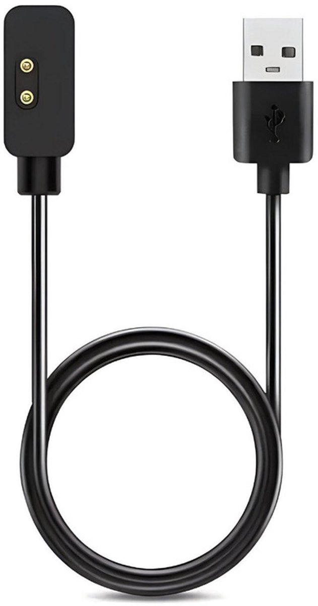 Oplader - geschikt voor Xiaomi Mi Band 7 Pro - USB oplaadkabel - draadloos opladen - 1 meter - snelladen - zwart