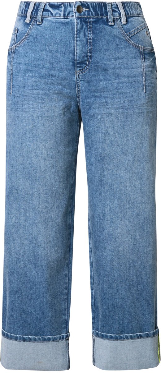 Laurasøn - Dames - Jeans wijde pijp - Blauw denim - Maat 44