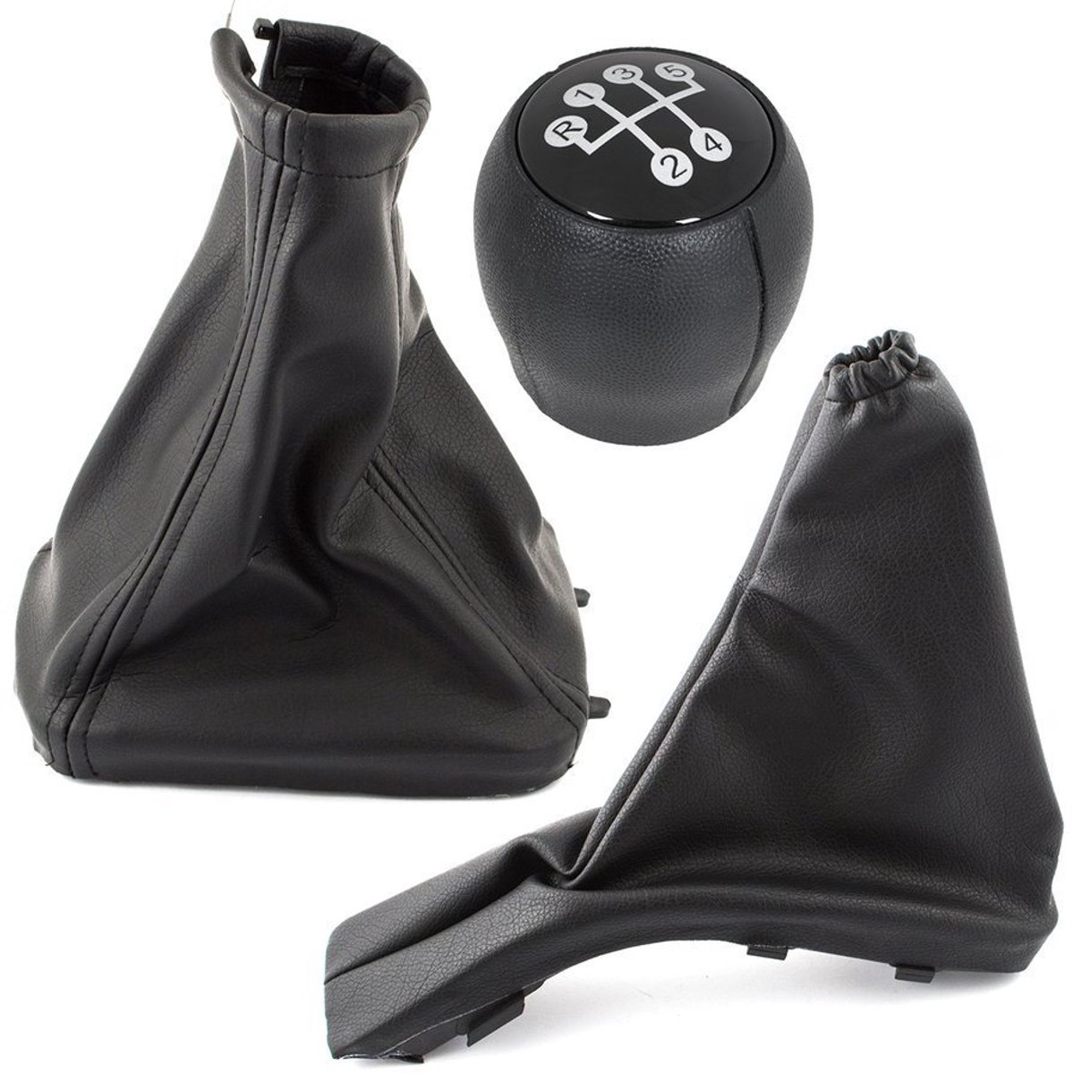 Modecar - Versnellingspookknop Set - Opel Astra G - Zwart - 5 versnellingen