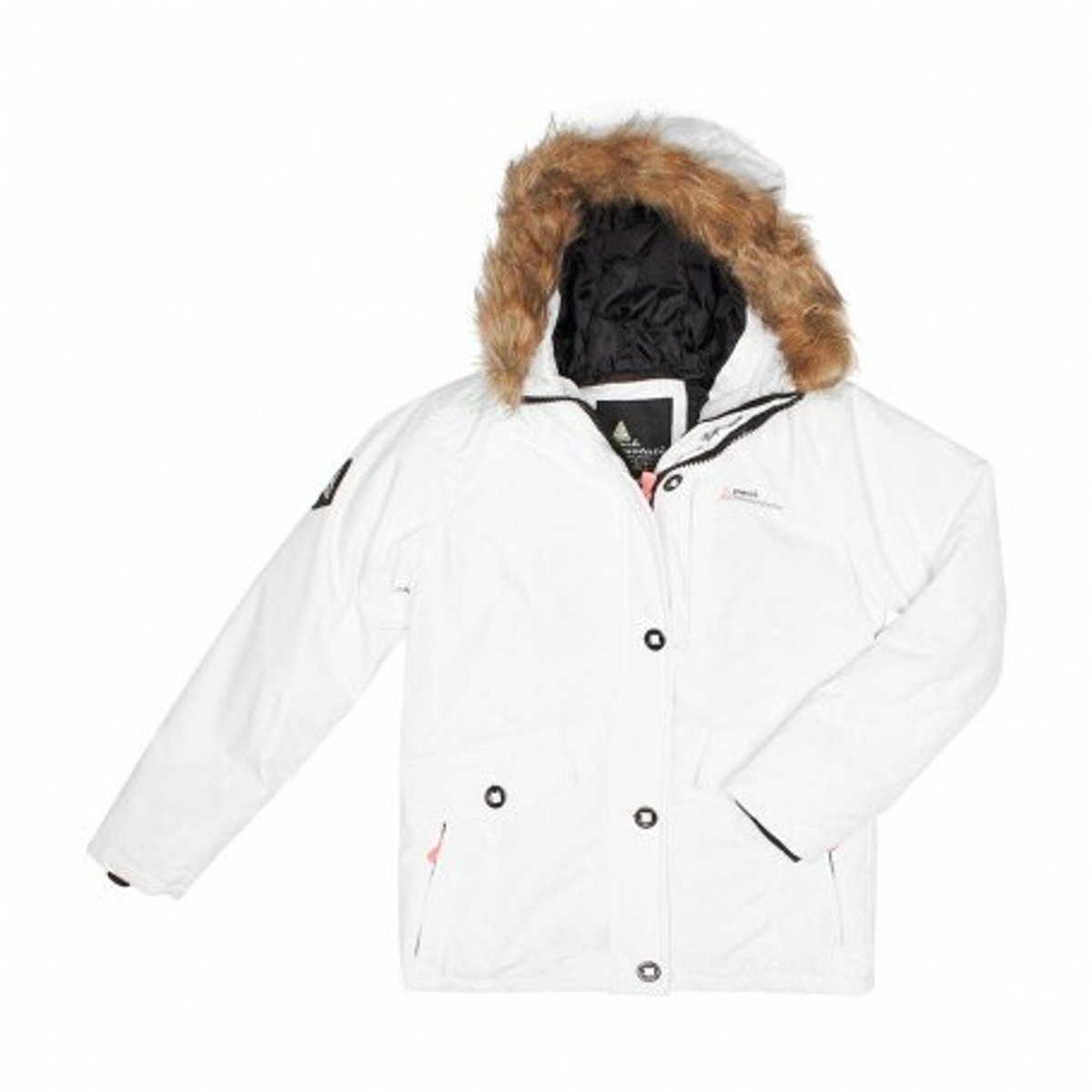 Ski-parka voor meisjes Peak Mountain Galava Wit