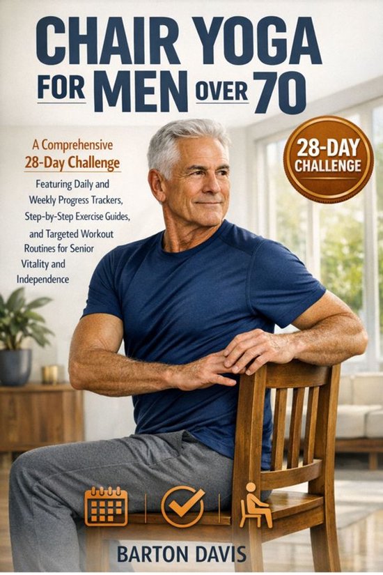 Chair Yoga for For Men Over 70 - cover