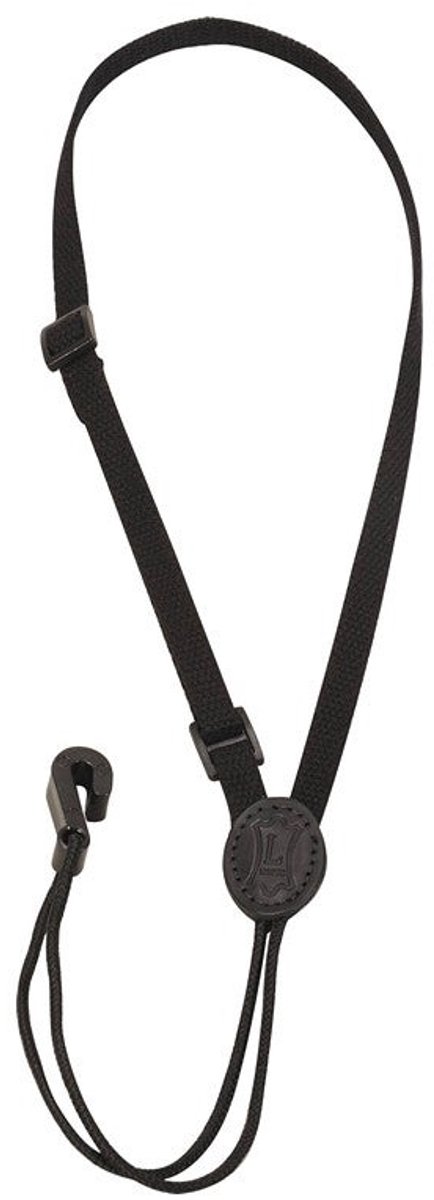 Levys Leathers M22-BLK katoenen draagband voor ukelele - zwart