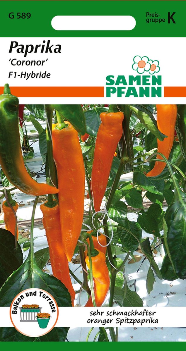 Paprika, Coronor F1 - Groentezaden Paprikazaden Zaden