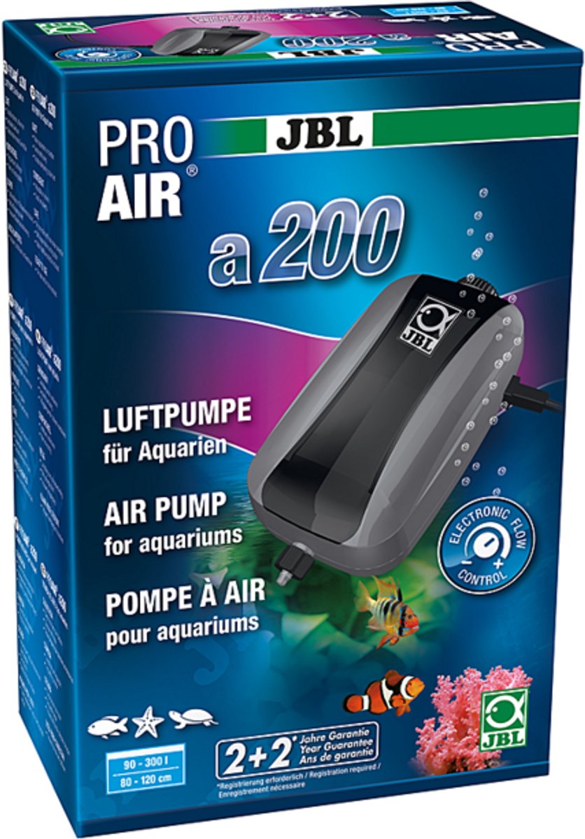 JBL ProAir A200 - Stille Aquarium luchtpomp