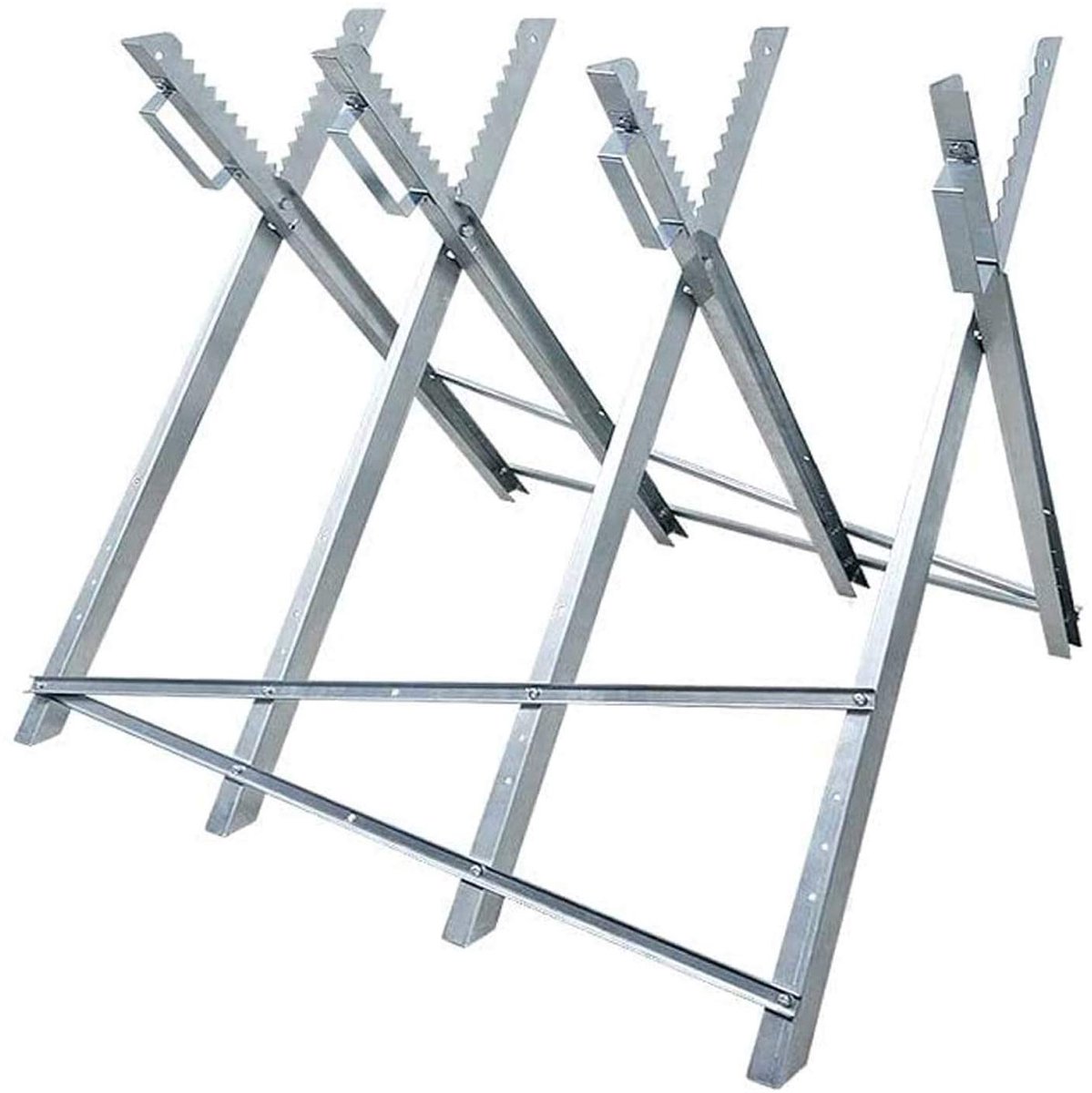 ACXIN Opvouwbare Zaagbok van Staal - Draagvermogen 100kg - Voor Houtzagen & Kettingzagen - 83x83x79cm