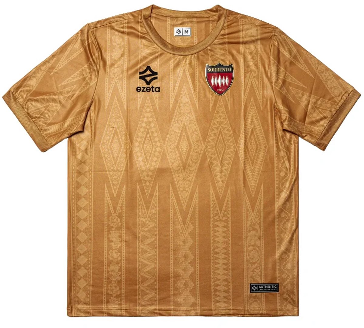 Sorrento Keepersshirt 2025/26 Goud - Italië Voetbalshirt - Sorrento - Maat L - Ezeta - Globalsoccershop
