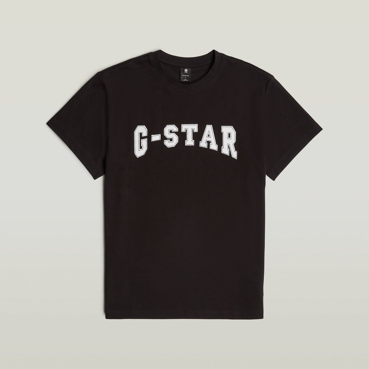 G-Star Felt logo r t Heren T-shirts Zwart
