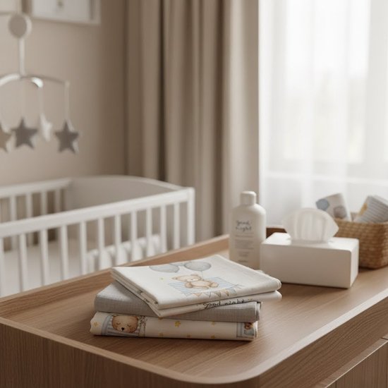 ANDER™ Hydrofiele Babydoeken Set van 3 Zachte Babydoeken / Inbakerdoeken (60 × 80 cm) van Merkloos — afbeelding 4