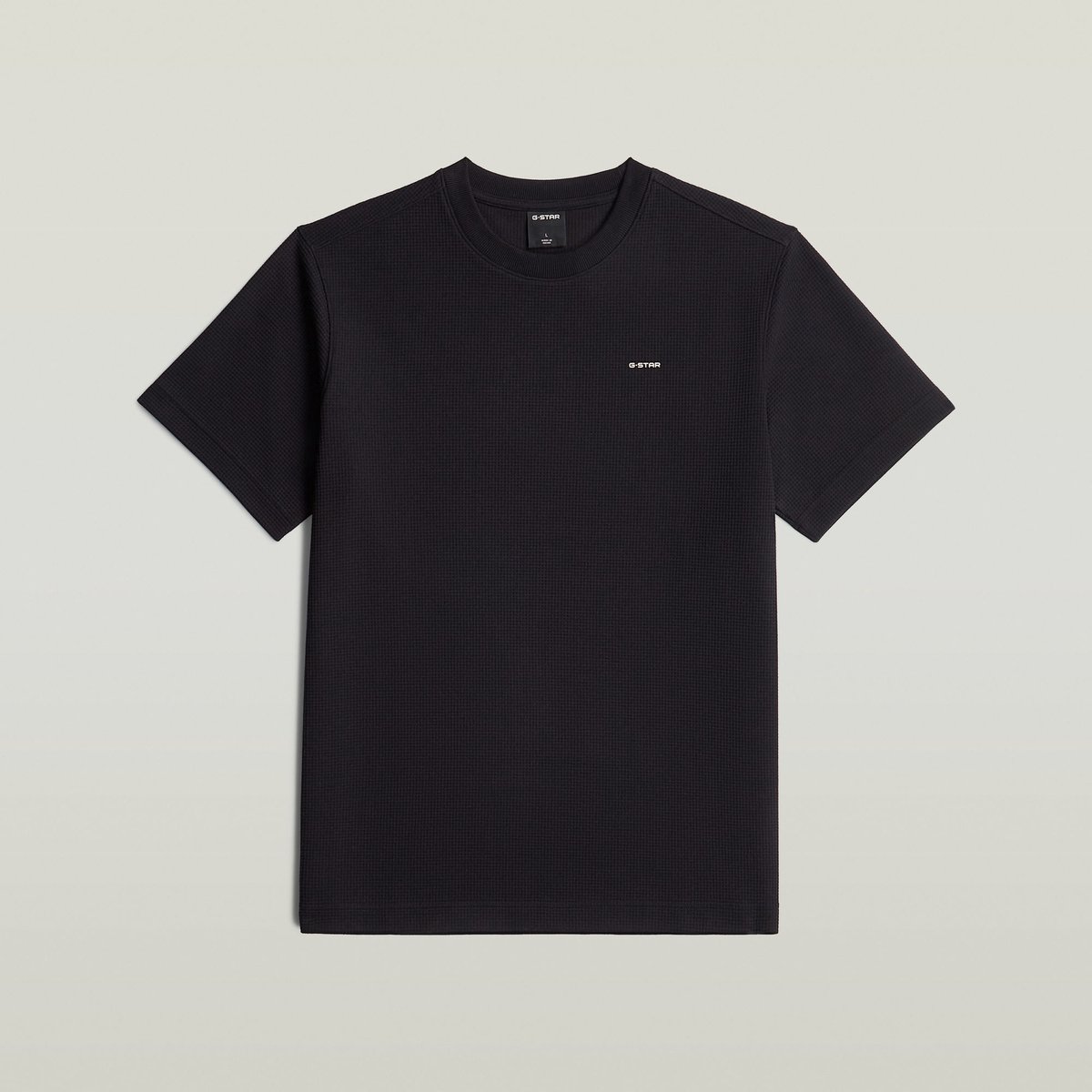 G-Star True regular structured r t Heren T-shirts Zwart