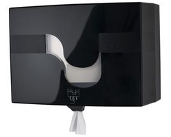Toiletpapier dispenser Celtex Megamini Easy-Pull zwart