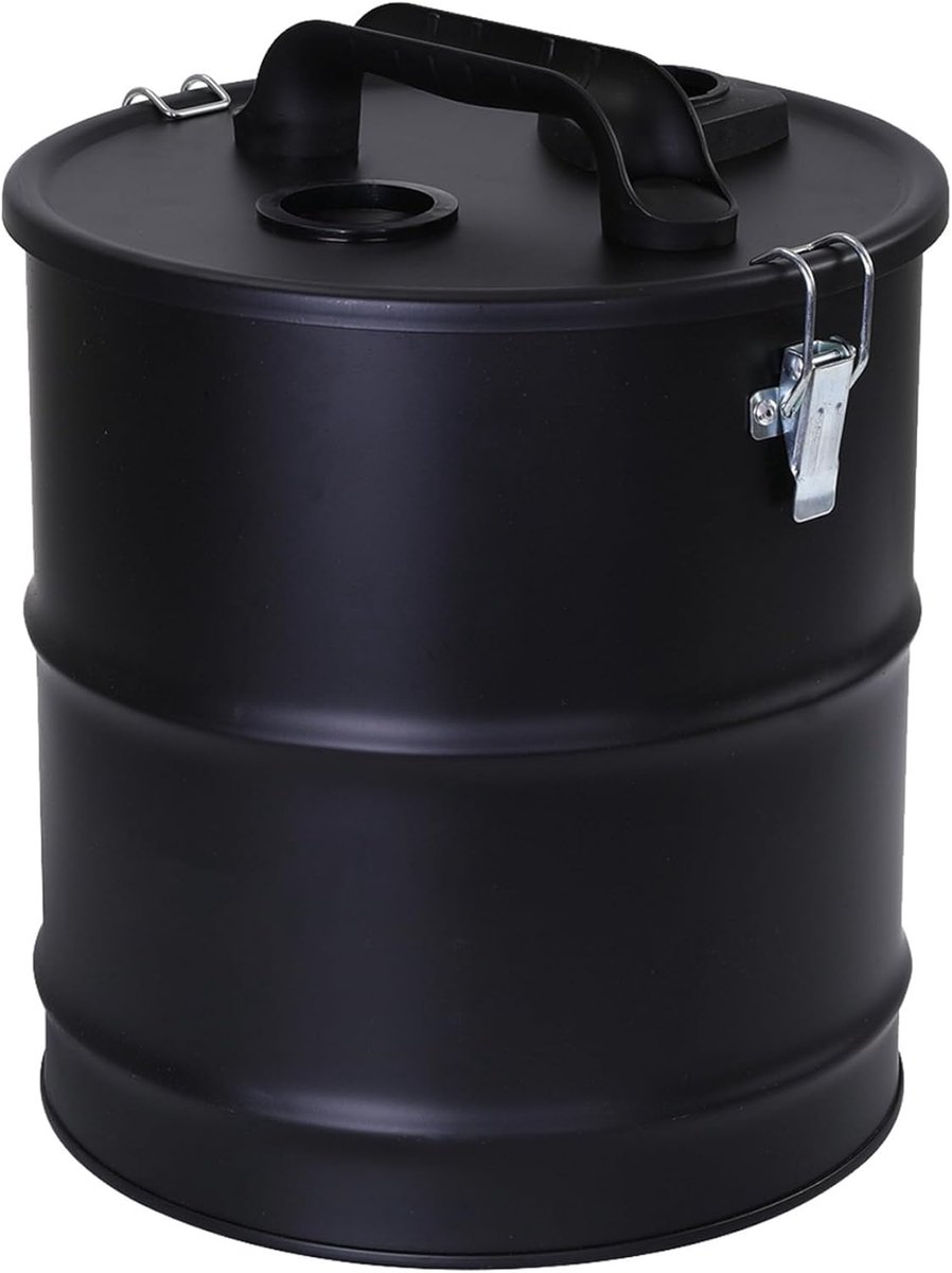 Asstofzuiger Pelletkachel - Vuurkorf Reiniger - Haard Onderhoud - Ruime Opslagcapaciteit - 4 Gallon - Zwart