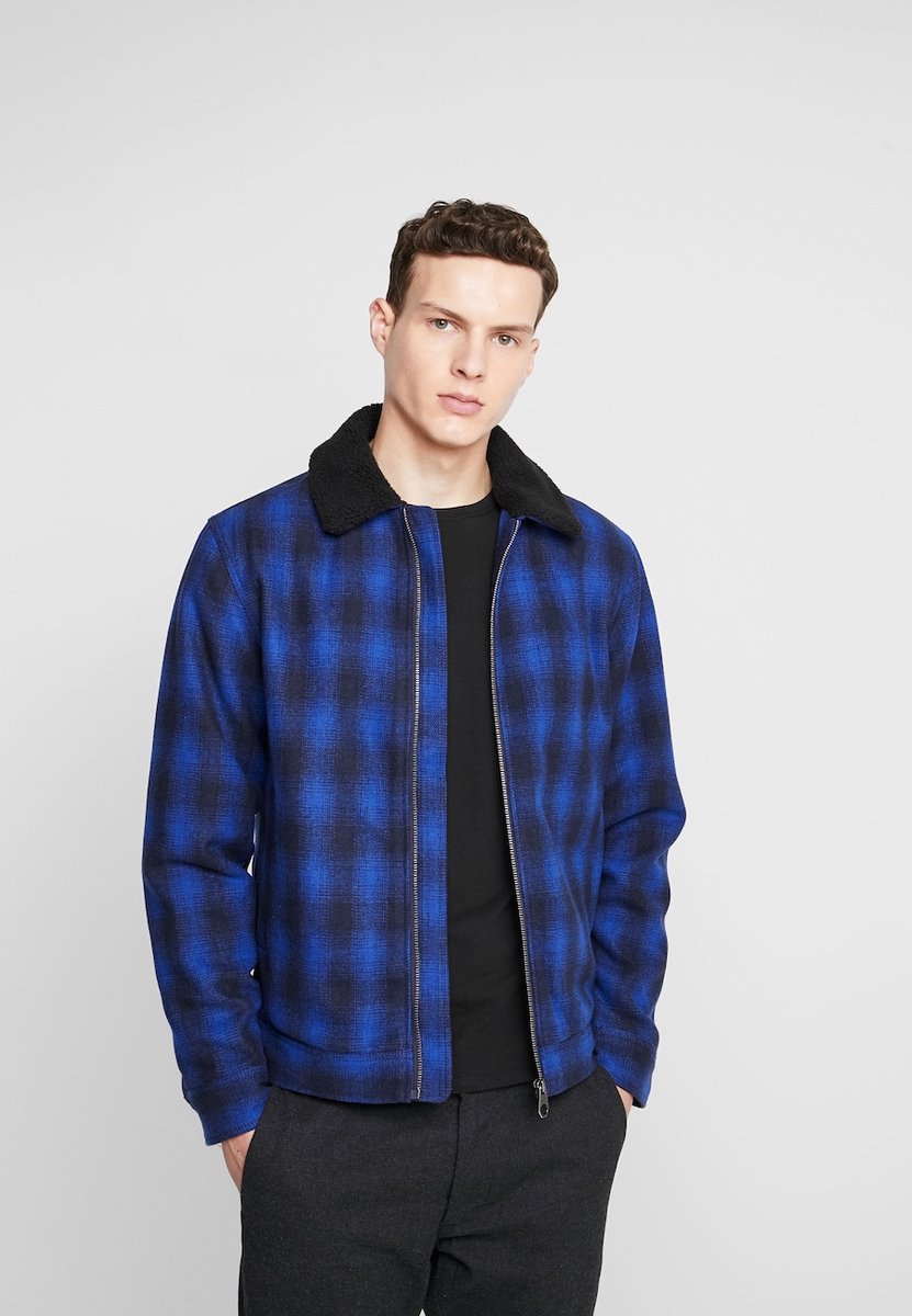 Lee Herenjas Wolkraag Marine Blauw