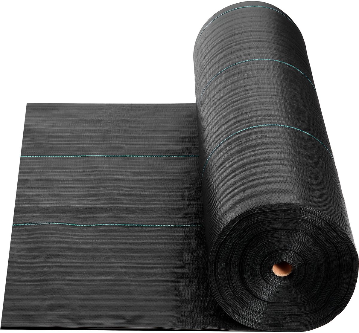 VEVOR Onkruidbestrijdingsdoek 1,8 X 76,2 M Tuinvlies 168 G/M², Polypropyleen Onkruidmat, Onkruidbarrière met Hoge Ventilatie en Drainage, Wortelbarrière voor Kassen, Boerderijen en Tuinen, Zwart