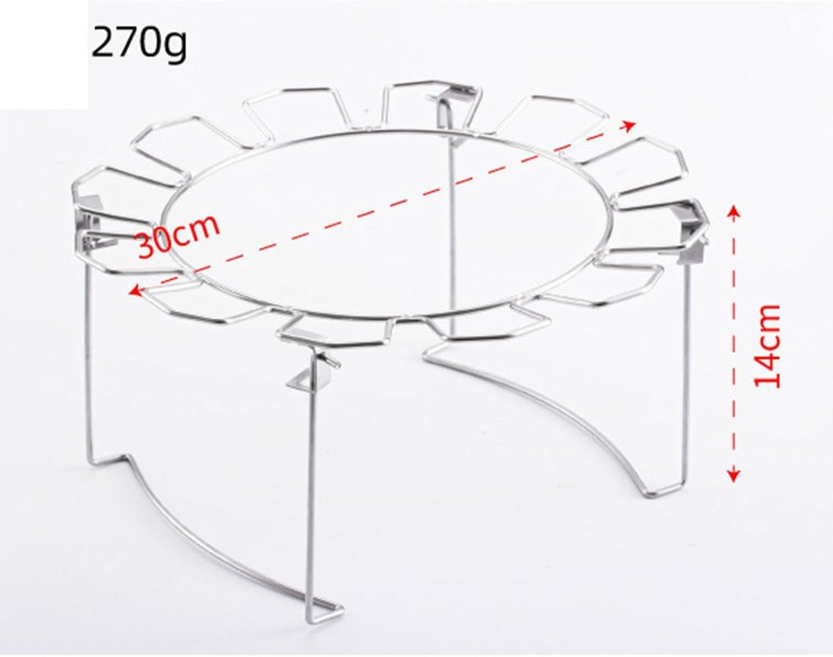 Kippenrek Drumsticks - Grillgereedschap - Barbecue Kip - Ronde Lekbak - 32 x 32 x 15 cm
