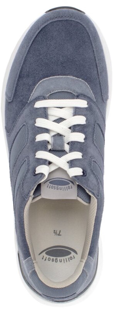 Gabor Rollingsoft - Heren sneaker - Artikel 8012.10.01 - Blauw jeansblauw - maat 40.5