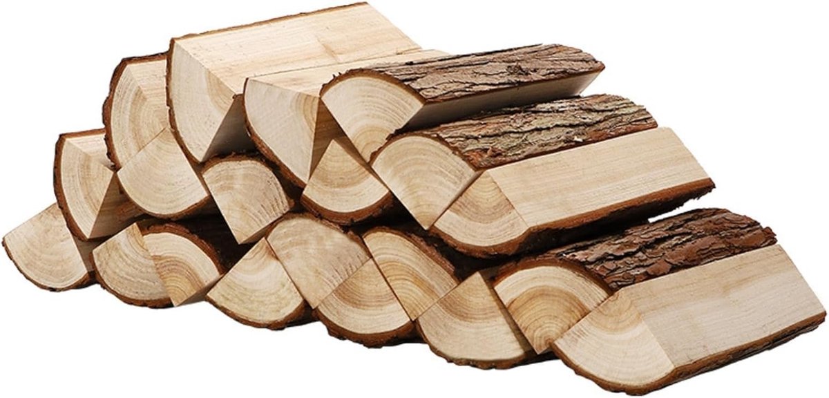 Decoratief Brandhout - Rustieke Blokken - Haard & Kampvuur - Natuurlijke Textuur - 15-40 cm