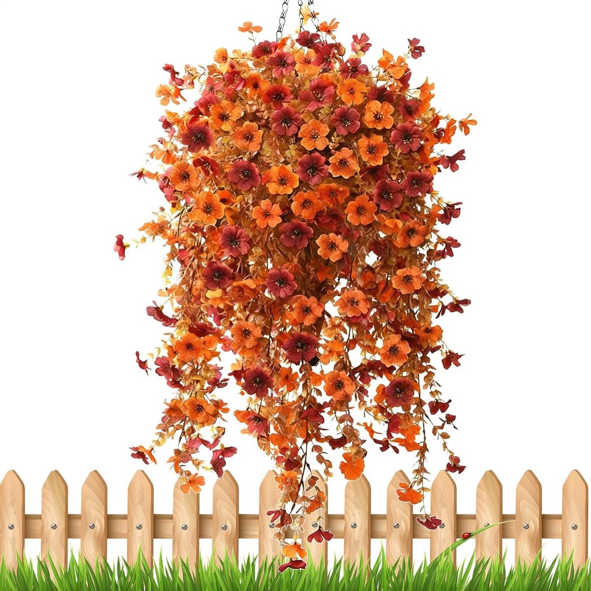 Kunstbloemen Boeket - Decoratieve Bloemen - Herfst Decoratie - UV-bestendig Materiaal - 61