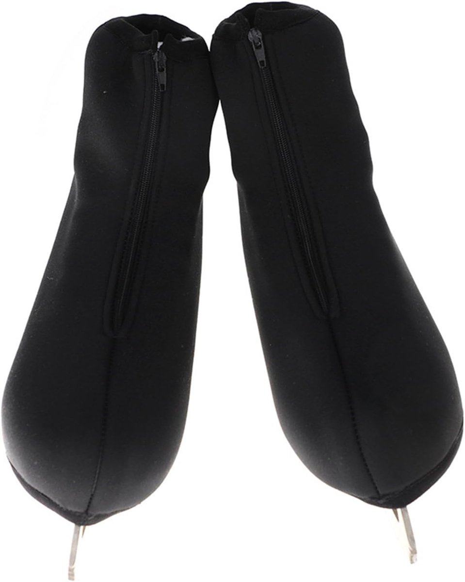 Schaatshoezen - Laarsbeschermers - IJshockey Training - Ademend Materiaal - Maat M tot XXL - Zwart