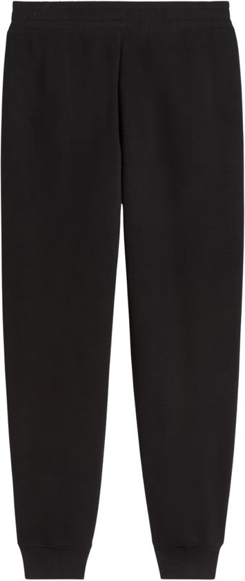 Zwarte Puma joggingbroek met elastische tailleband, zonder model.