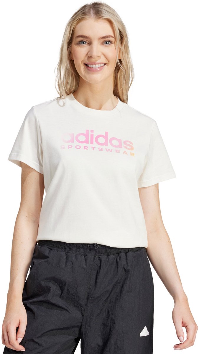 adidas T-shirt Dames The Soft Side Linear Wit
