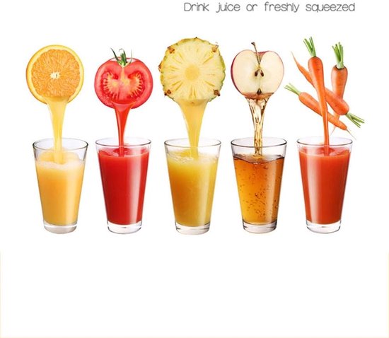 Handmatige Sapcentrifuge - Fruitpers Citruspers - Verse Sappen Maken - Duurzaam Metaal Ontwerp - Compact Formaat - Zilver van Merkloos — afbeelding 3