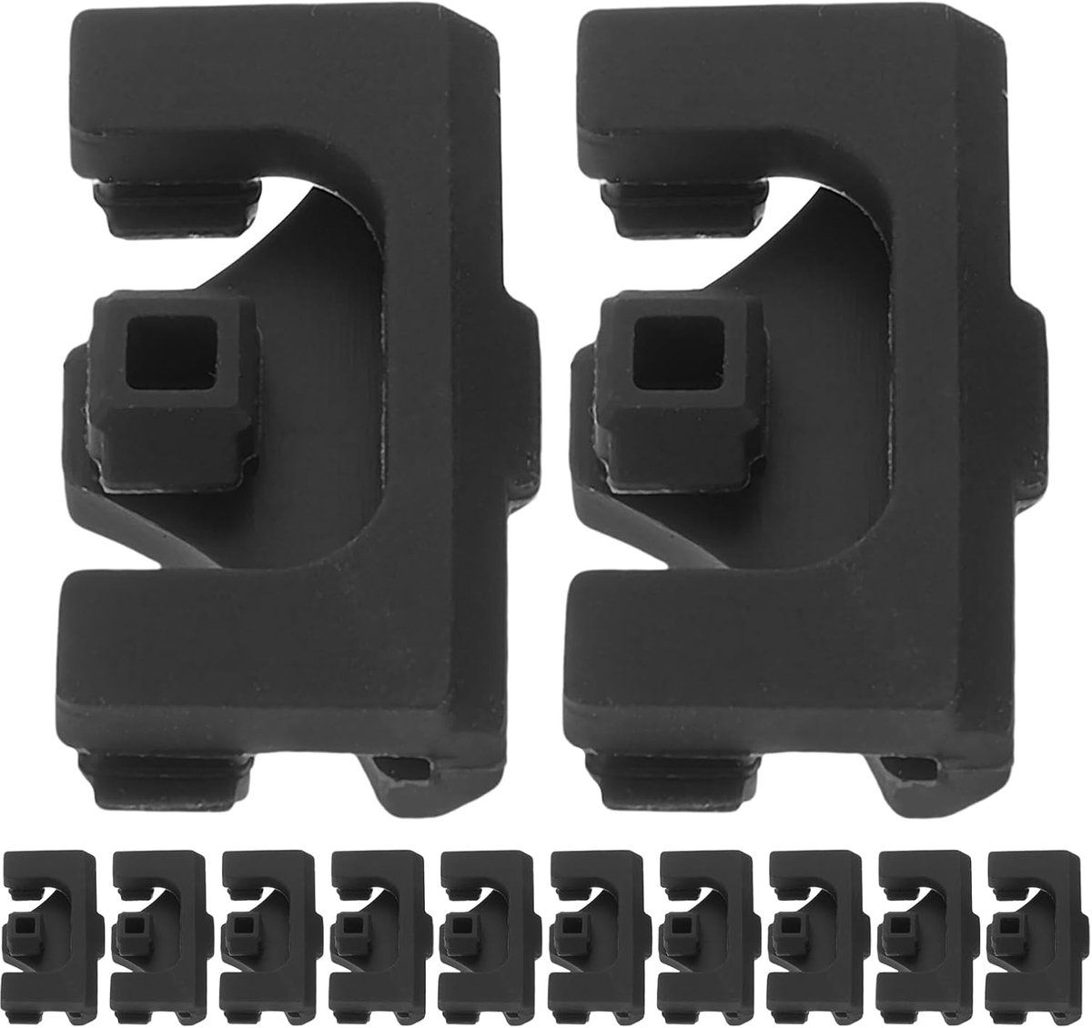 Airfryer Rubber Bumpers Siliconen Voetjes Beschermende Onderdelen Vaatwasmachinebestendig 15 x 3 x 08 cm Zwart